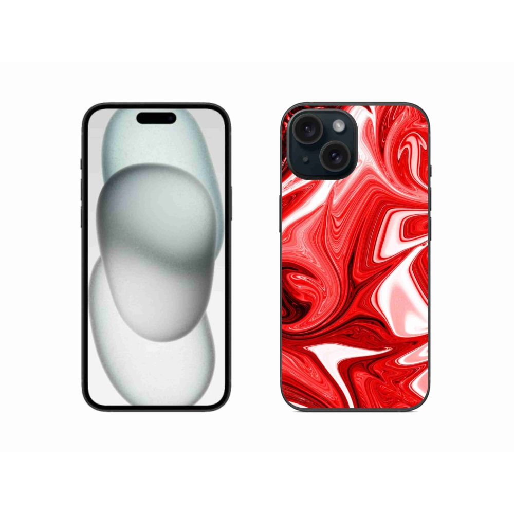 Gelový kryt mmCase na iPhone 15 - abstraktní motiv 43