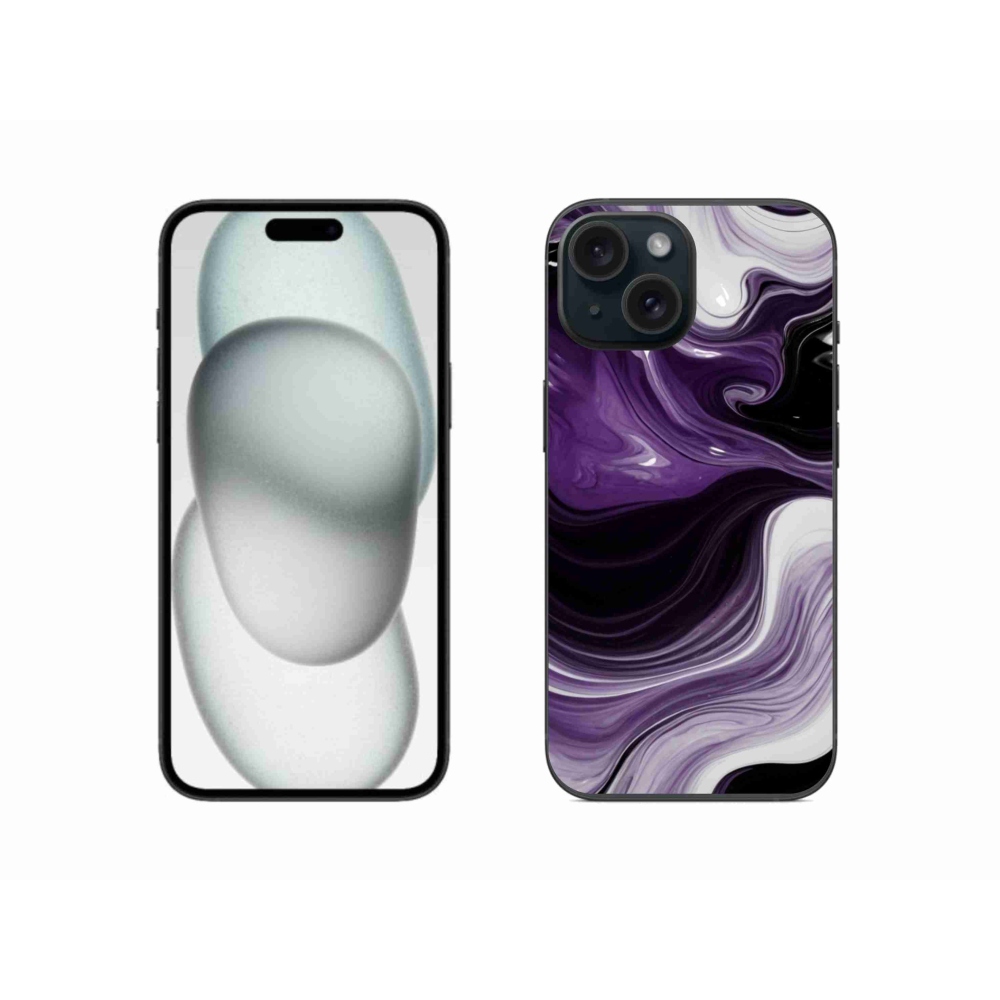 Gelový kryt mmCase na iPhone 15 - abstraktní motiv 46