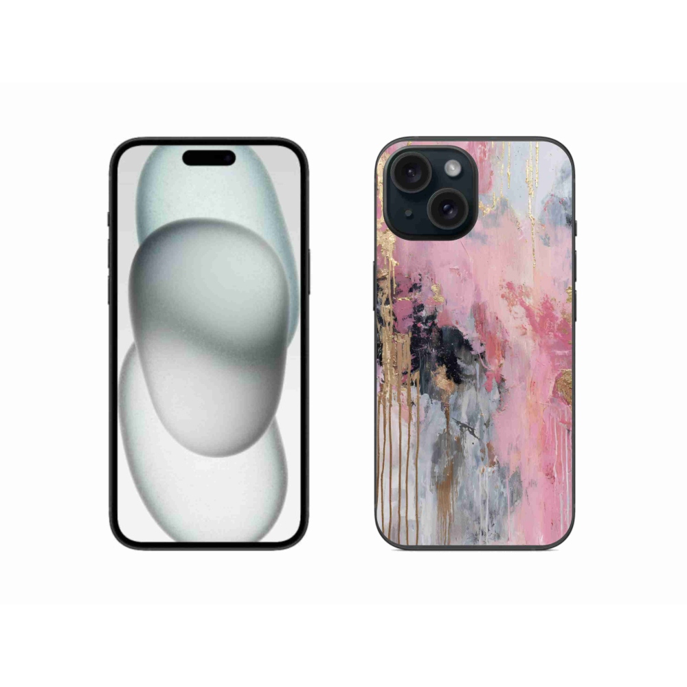 Gelový kryt mmCase na iPhone 15 - abstraktní motiv 49