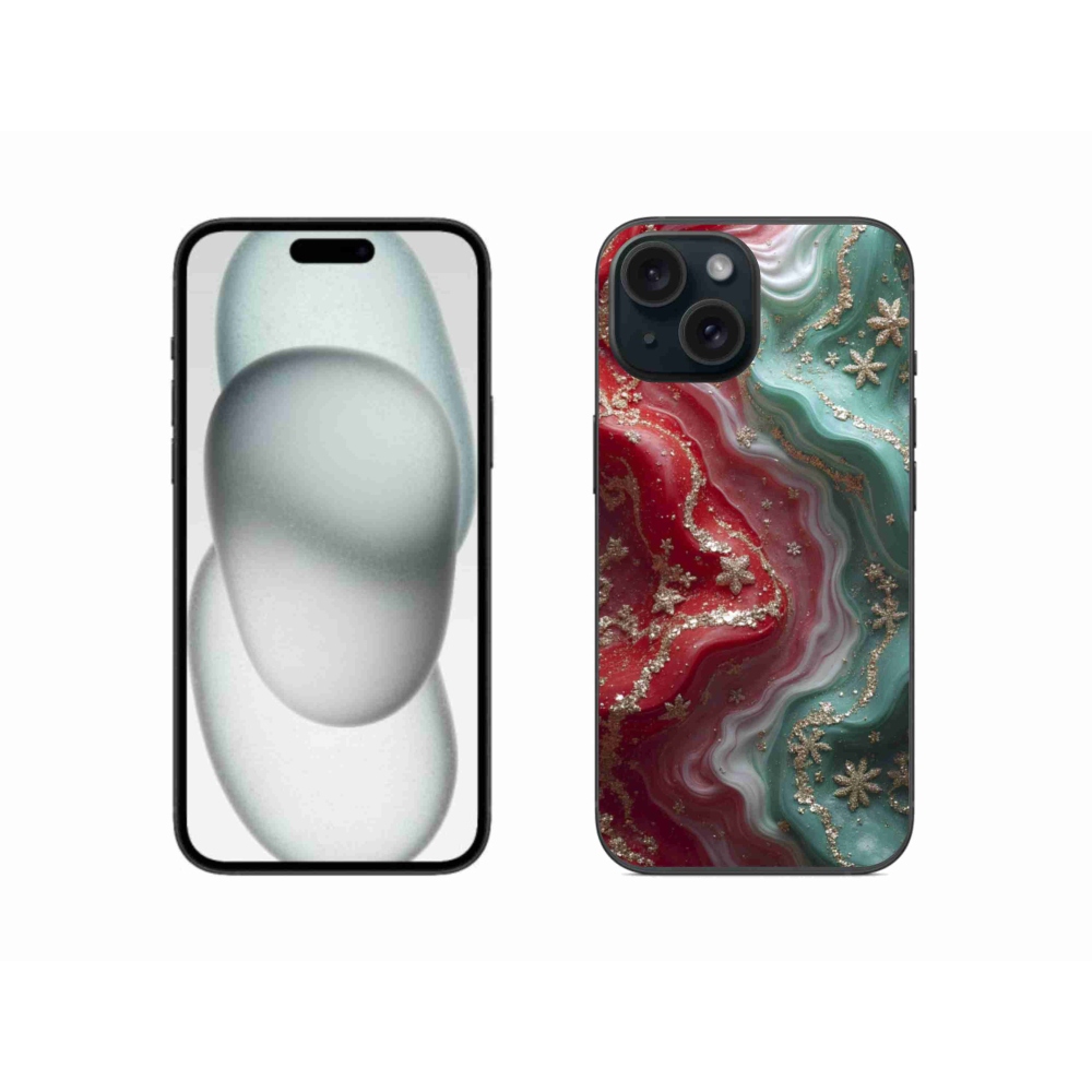 Gelový kryt mmCase na iPhone 15 - abstraktní motiv 54