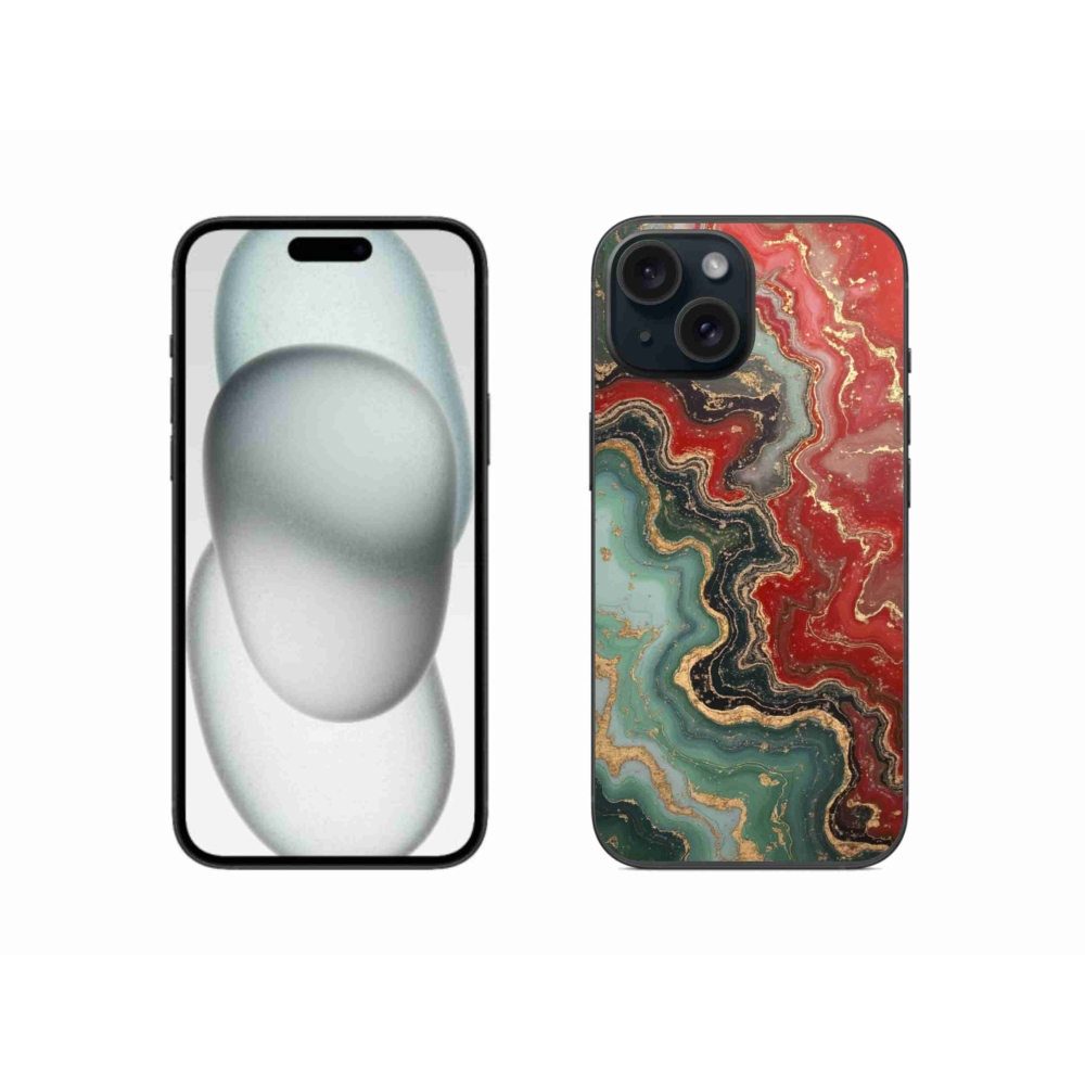 Gelový kryt mmCase na iPhone 15 - abstraktní motiv 55