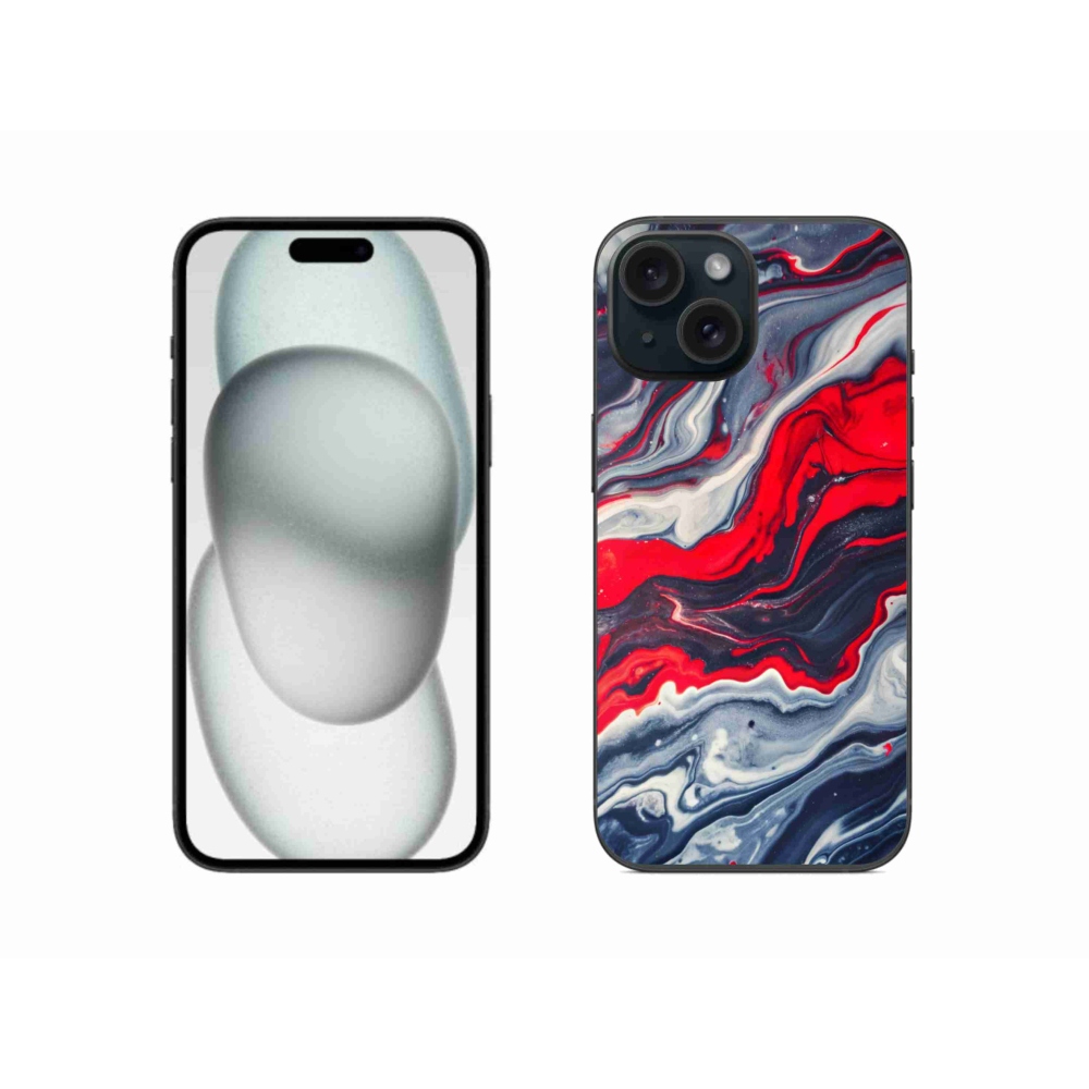 Gelový kryt mmCase na iPhone 15 - abstraktní motiv 59