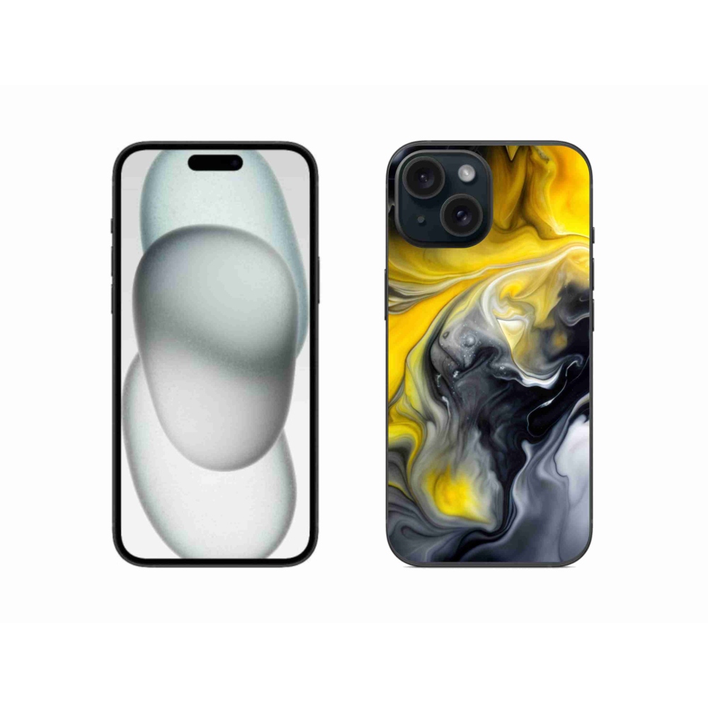 Gelový kryt mmCase na iPhone 15 - abstraktní motiv 60