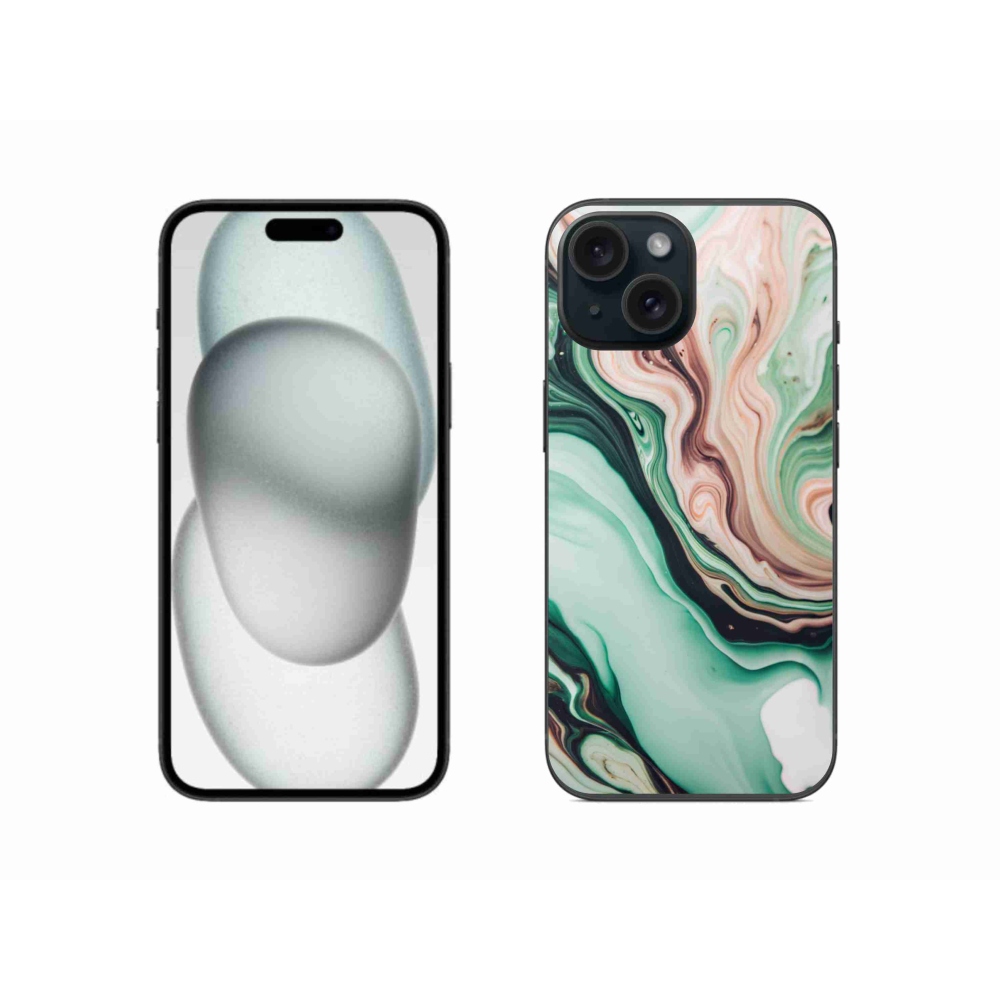 Gelový kryt mmCase na iPhone 15 - abstraktní motiv 62