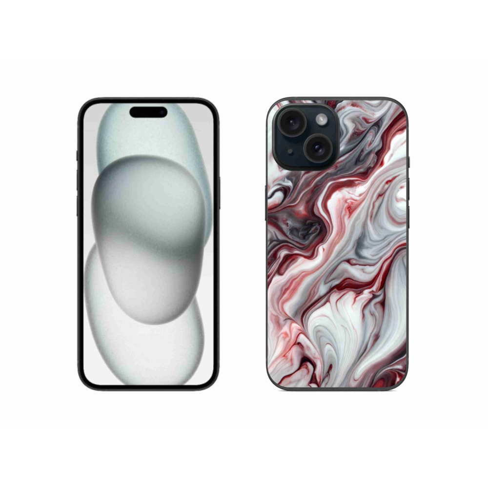 Gelový kryt mmCase na iPhone 15 - abstraktní motiv 64