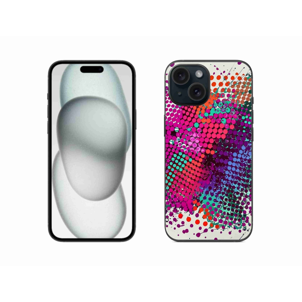 Gelový kryt mmCase na iPhone 15 - abstraktní motiv 65