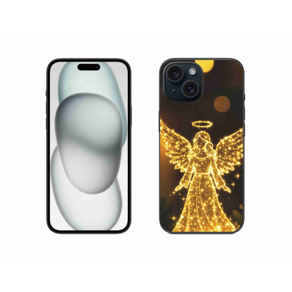 Gelový kryt mmCase na iPhone 15 - anděl