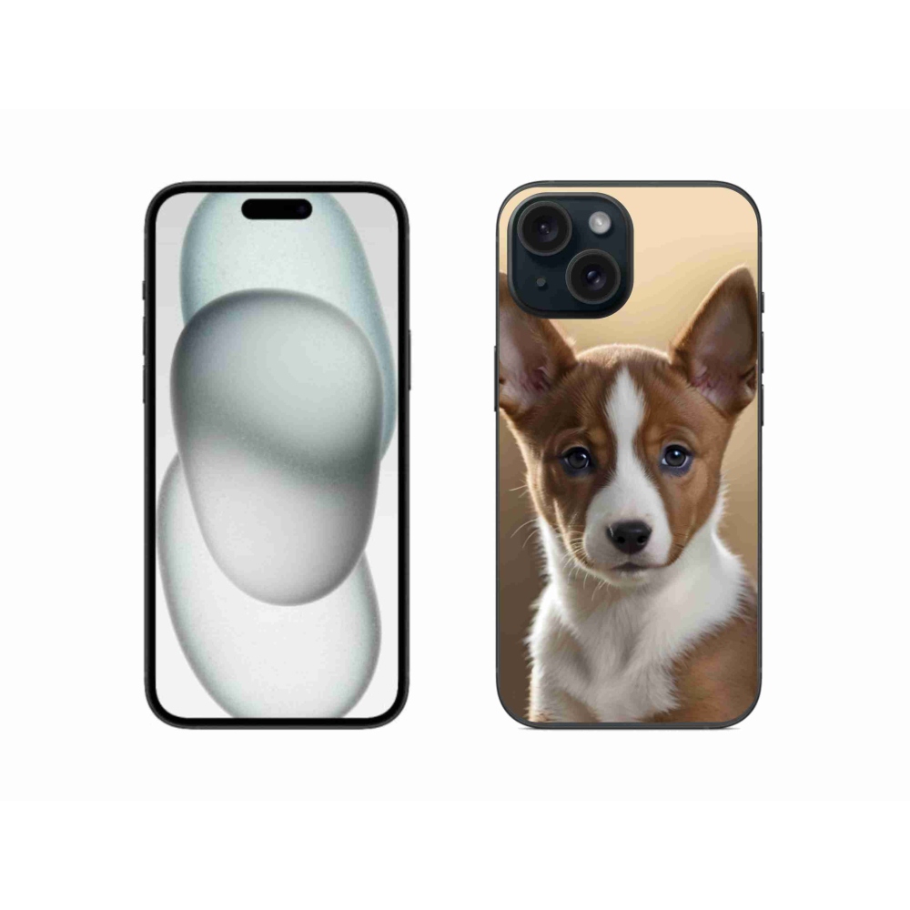 Gelový kryt mmCase na iPhone 15 - basenji