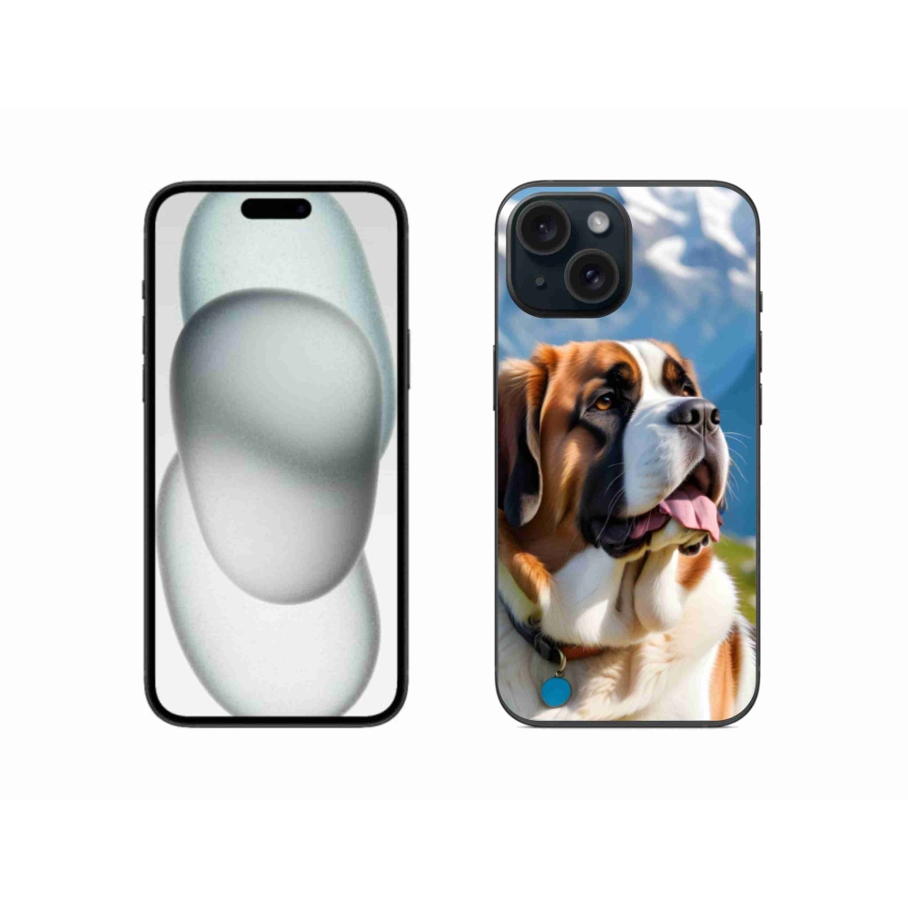 Gelový kryt mmCase na iPhone 15 - bernardýn