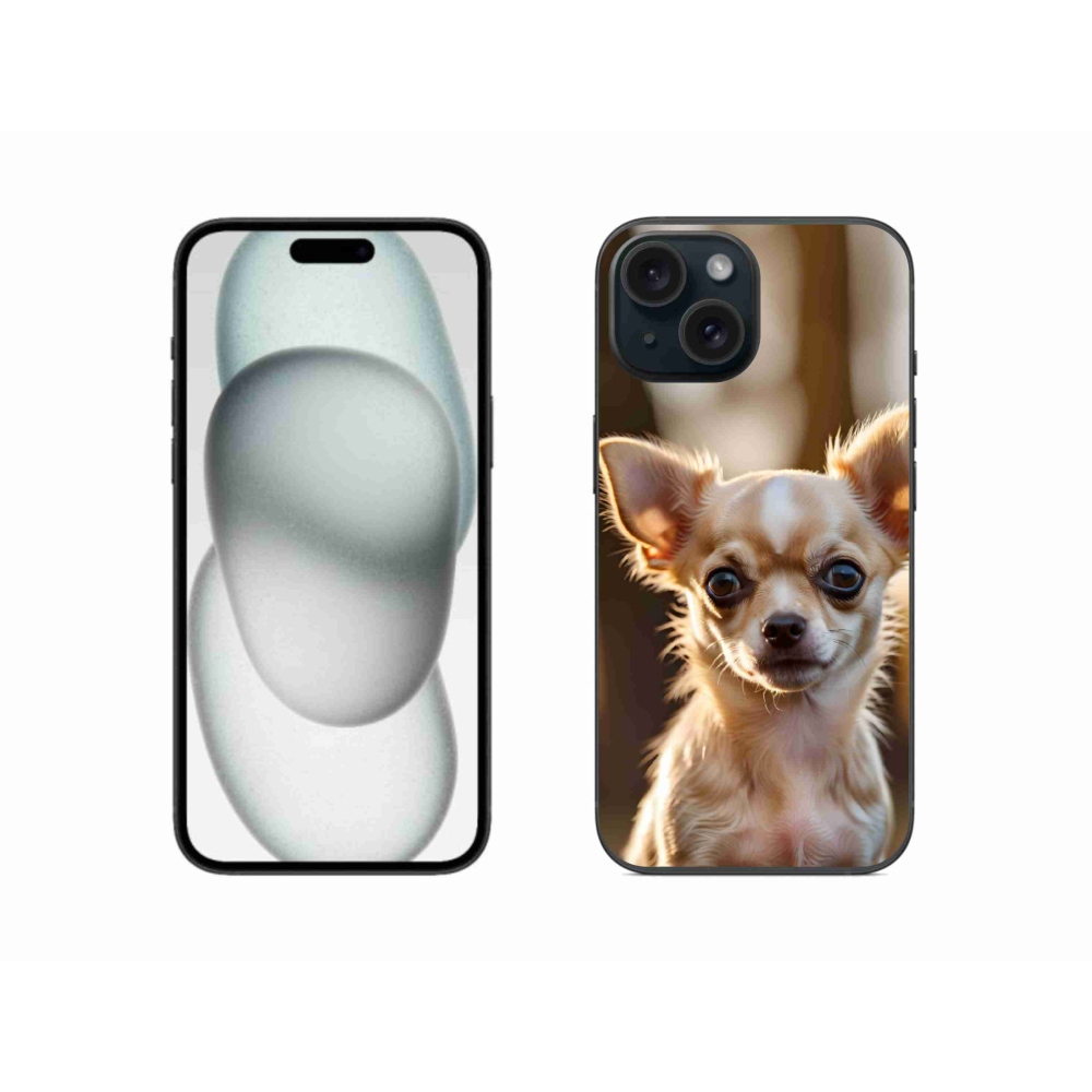Gelový kryt mmCase na iPhone 15 - čivava 6