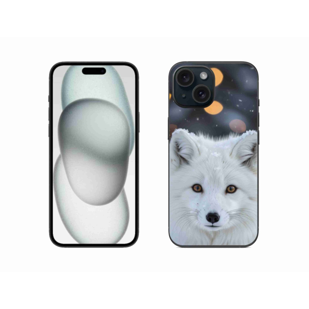 Gelový kryt mmCase na iPhone 15 - liška polární