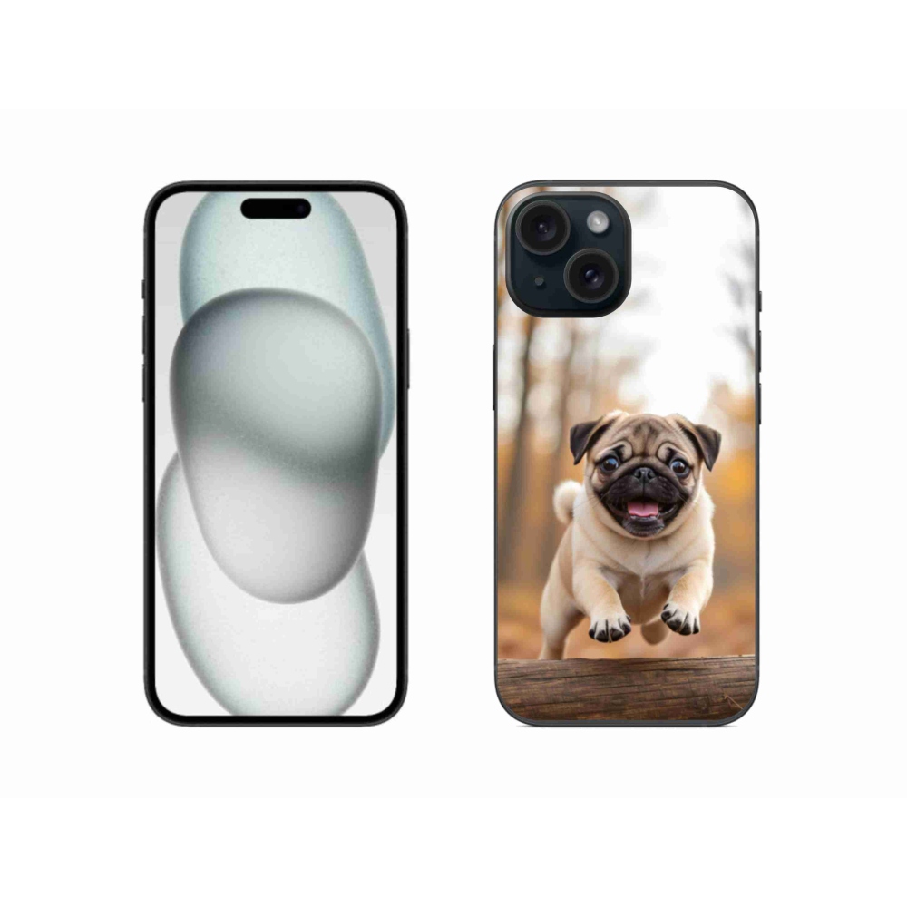 Gelový kryt mmCase na iPhone 15 - mops 2