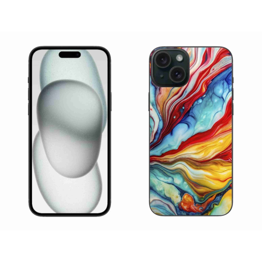 Gelový kryt mmCase na iPhone 15 Plus - abstraktní motiv 58