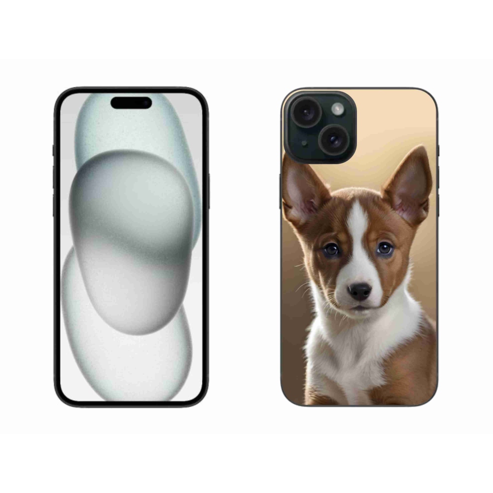Gelový kryt mmCase na iPhone 15 Plus - basenji