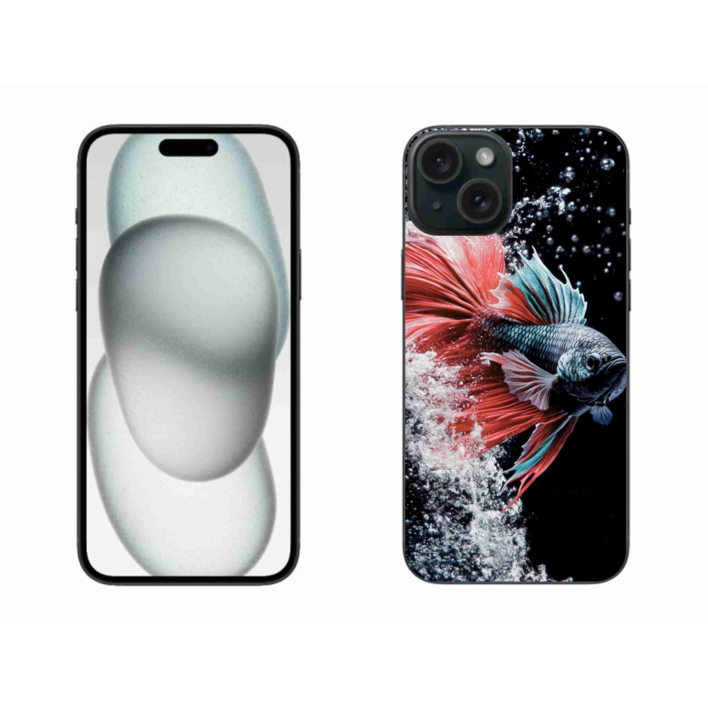 Gelový kryt mmCase na iPhone 15 Plus - bojovnice pestrá