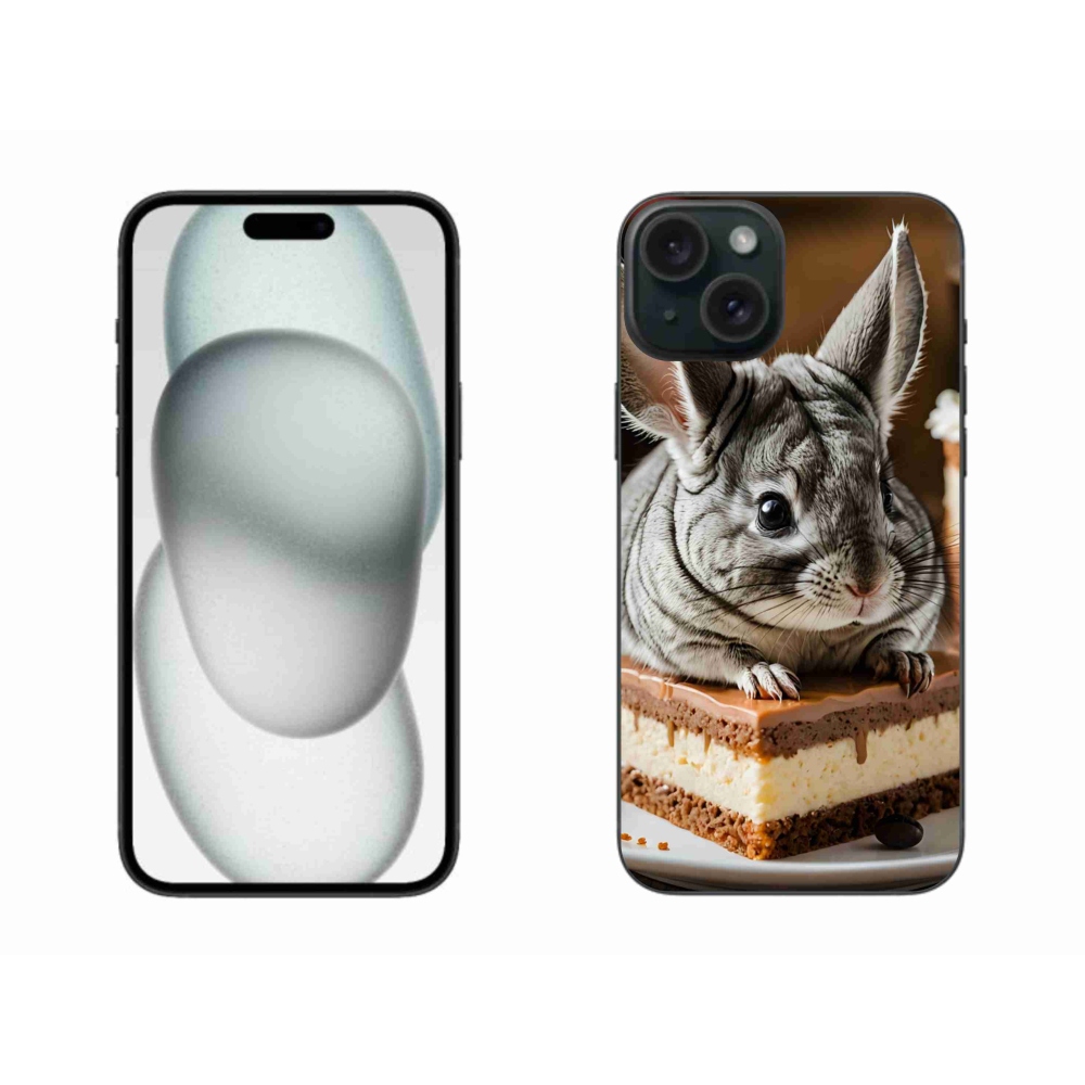 Gelový kryt mmCase na iPhone 15 Plus - činčila