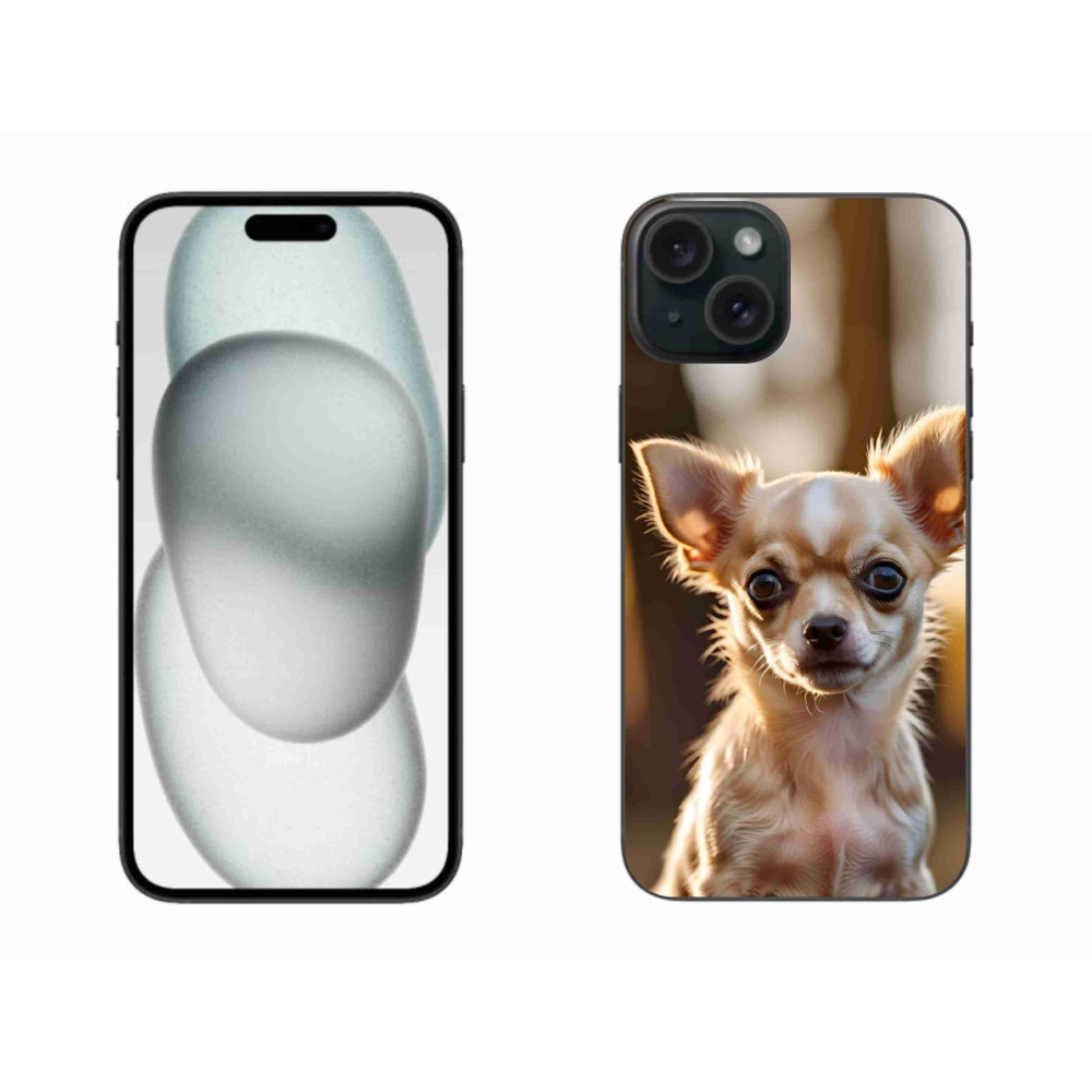Gelový kryt mmCase na iPhone 15 Plus - čivava 6