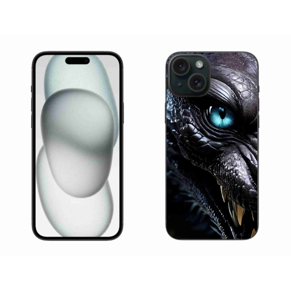 Gelový kryt mmCase na iPhone 15 Plus - dračí pohled