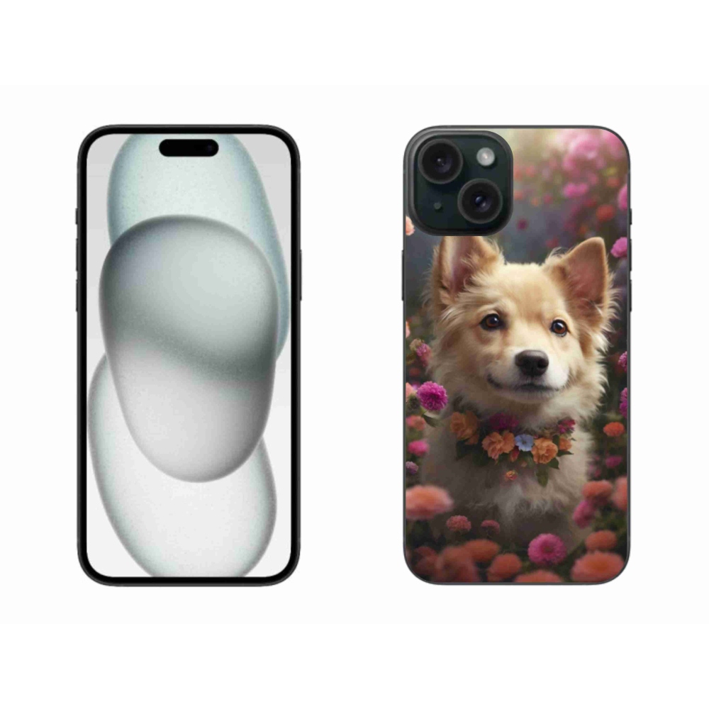 Gelový kryt mmCase na iPhone 15 Plus - německý špic