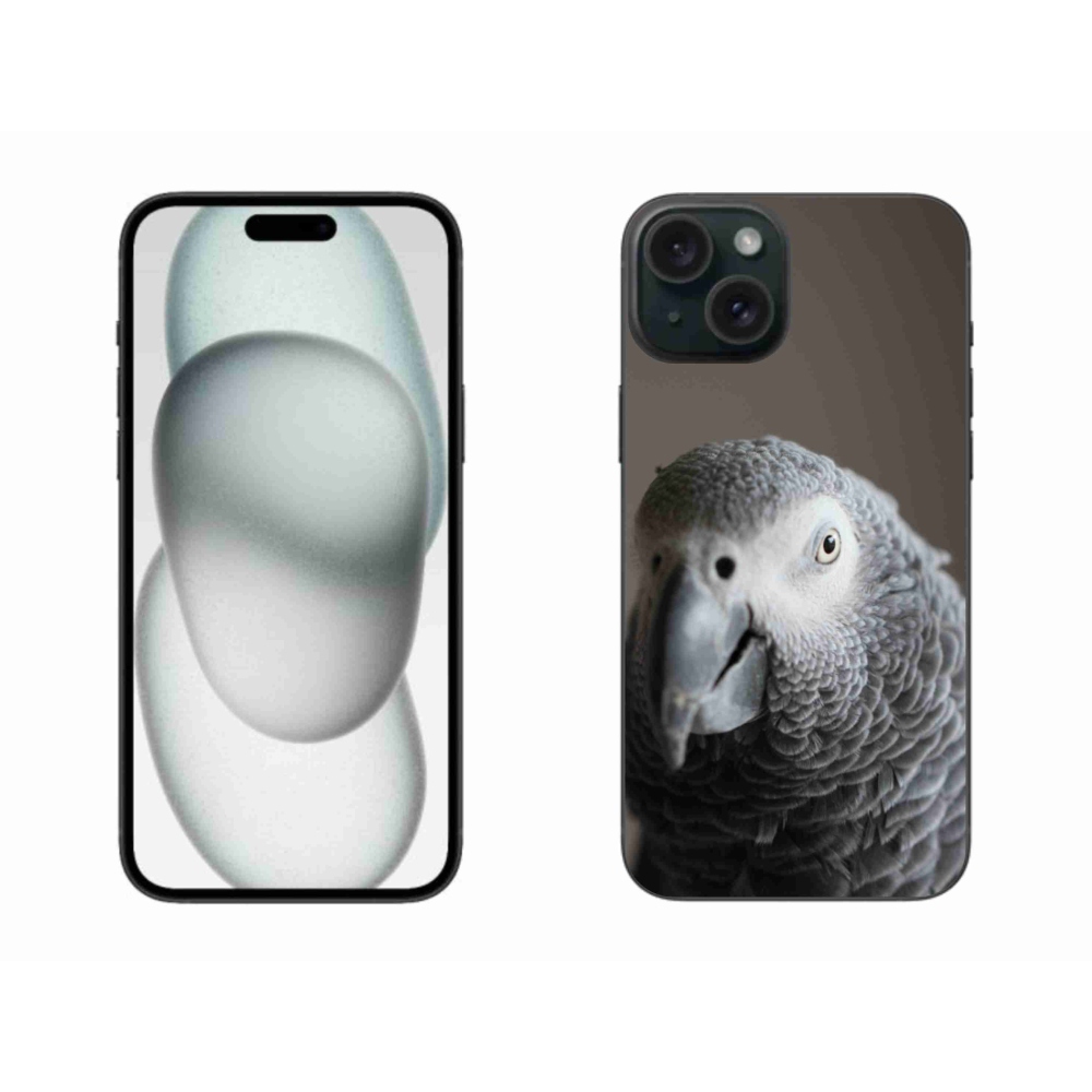 Gelový kryt mmCase na iPhone 15 Plus - papoušek žako 2