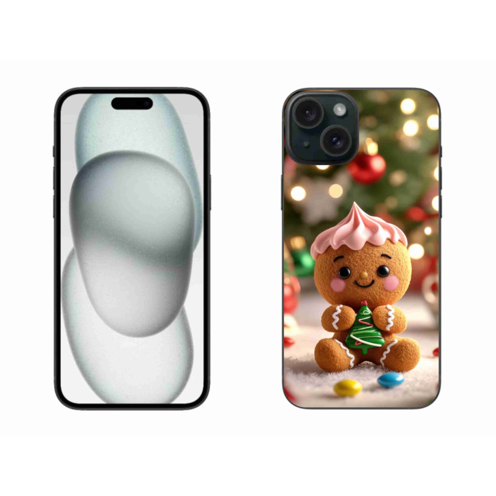 Gelový kryt mmCase na iPhone 15 Plus - perníček