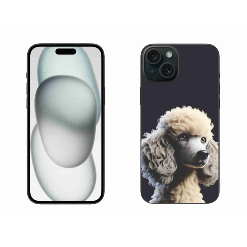 Gelový kryt mmCase na iPhone 15 Plus - pudl