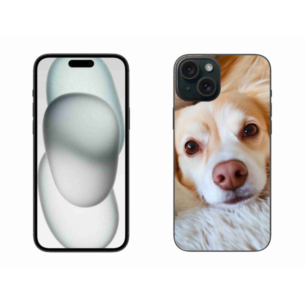 Gelový kryt mmCase na iPhone 15 Plus - Roztomilá čivava
