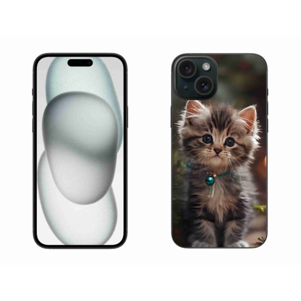 Gelový kryt mmCase na iPhone 15 Plus - roztomilé kotě 11