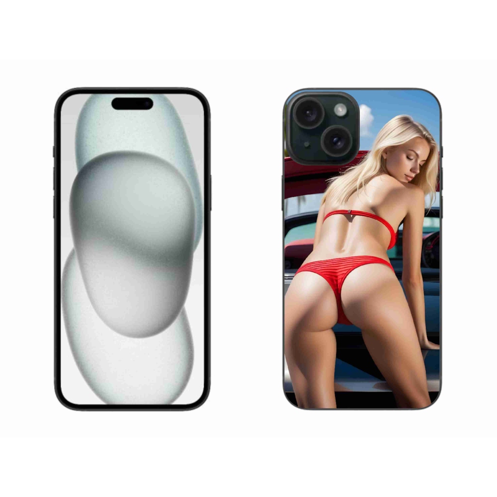 Gelový kryt mmCase na iPhone 15 Plus - sexy žena 2