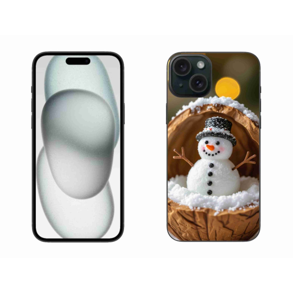 Gelový kryt mmCase na iPhone 15 Plus - sněhulák 4