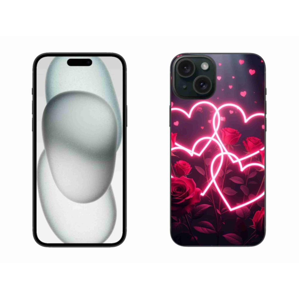 Gelový kryt mmCase na iPhone 15 Plus - srdce lásky