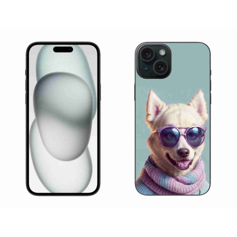 Gelový kryt mmCase na iPhone 15 Plus - stylový německý špic