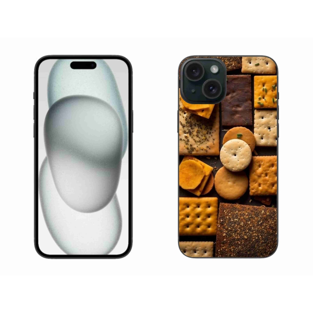 Gelový kryt mmCase na iPhone 15 Plus - sušenky