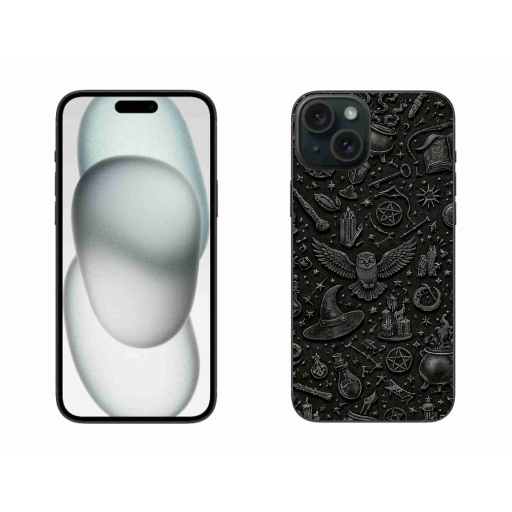 Gelový kryt mmCase na iPhone 15 Plus - tmavý magický svět