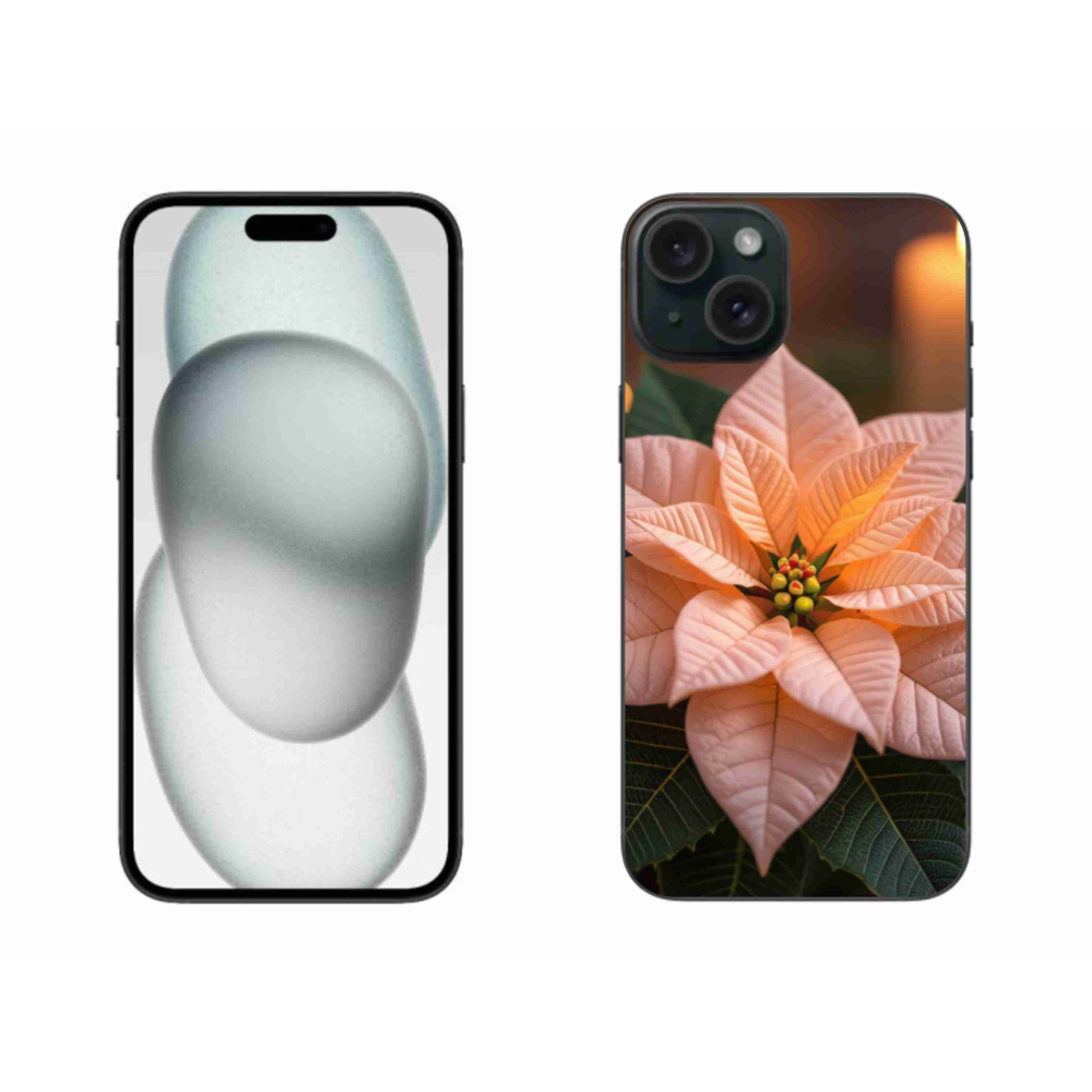 Gelový kryt mmCase na iPhone 15 Plus - vánoční hvězda