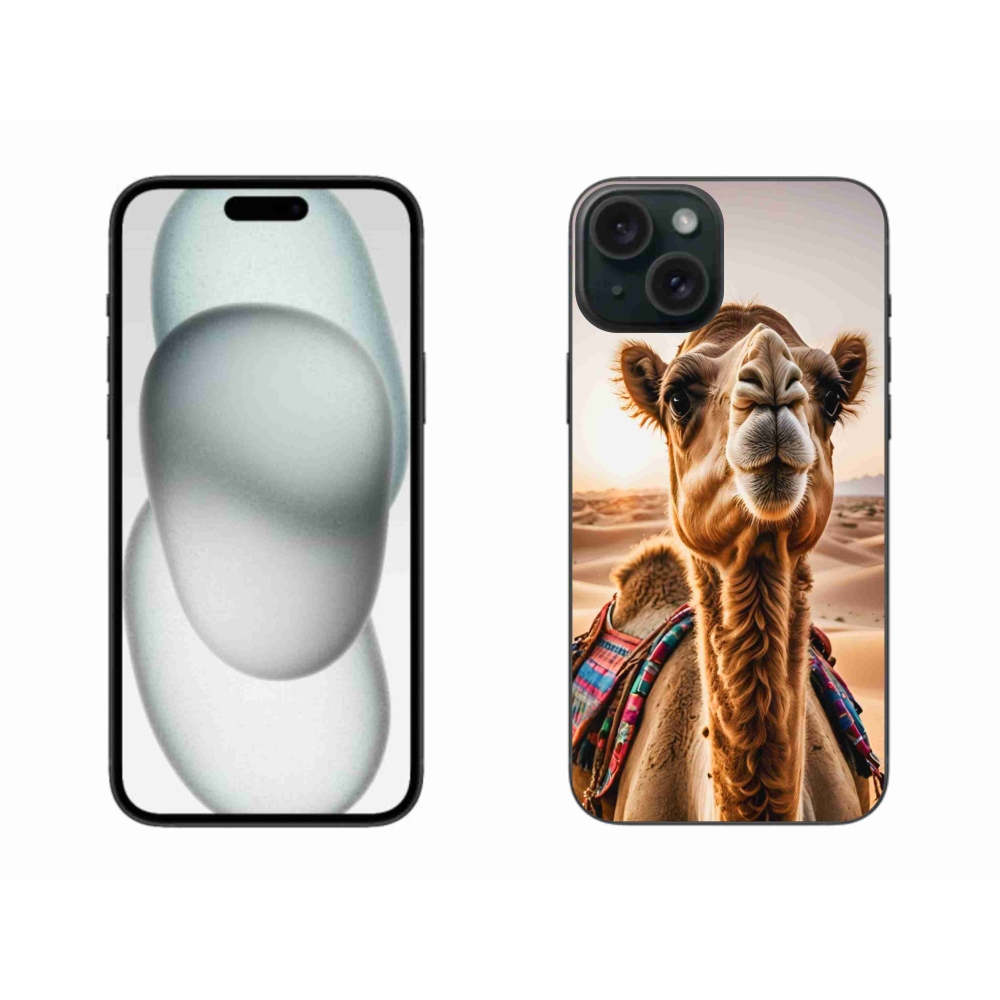Gelový kryt mmCase na iPhone 15 Plus - velbloud