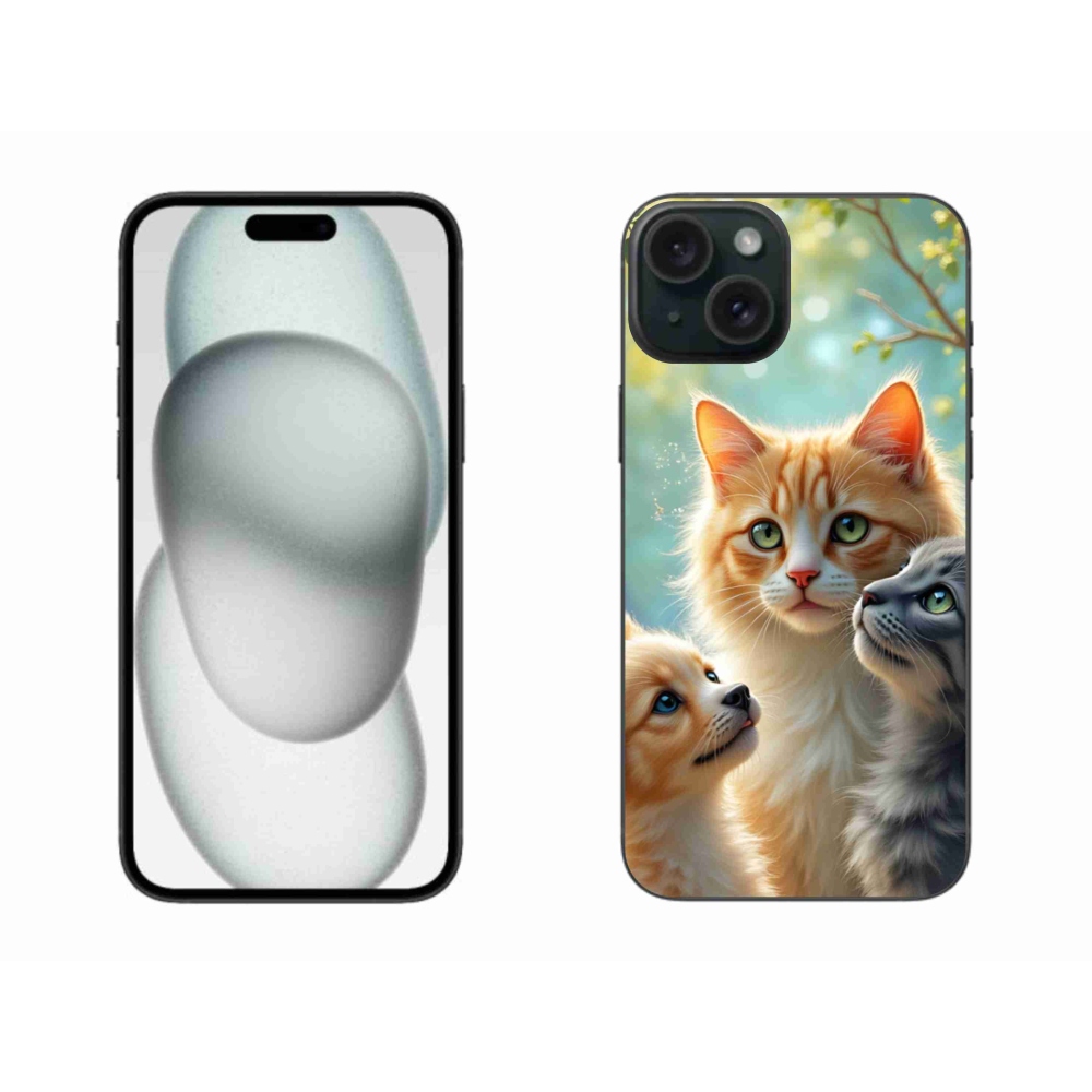 Gelový kryt mmCase na iPhone 15 Plus - zvířecí přátelství 2