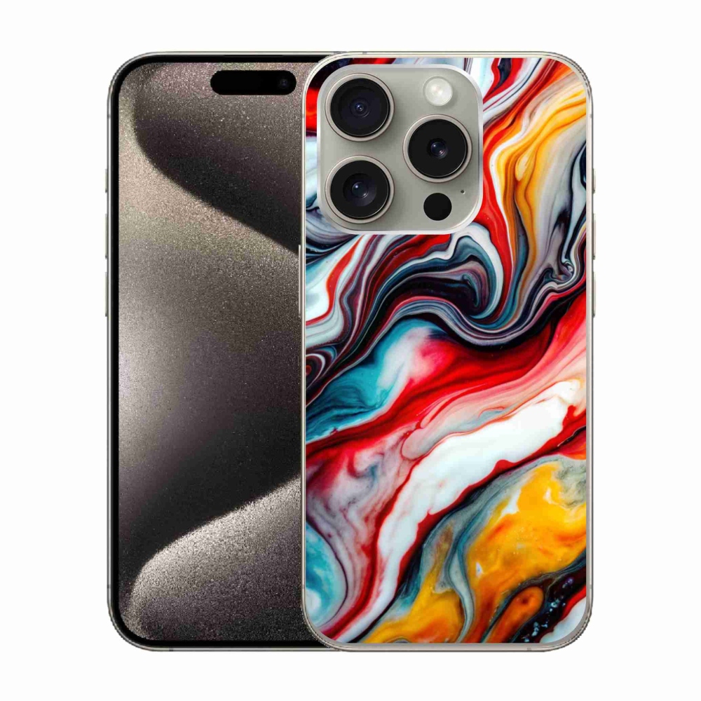 Gelový kryt mmCase na iPhone 15 Pro - abstraktní motiv 35