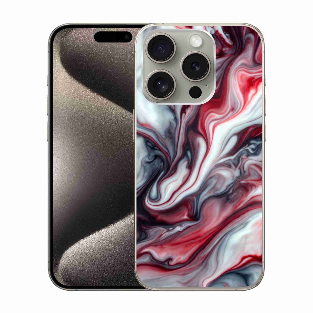 Gelový kryt mmCase na iPhone 15 Pro - abstraktní motiv 37