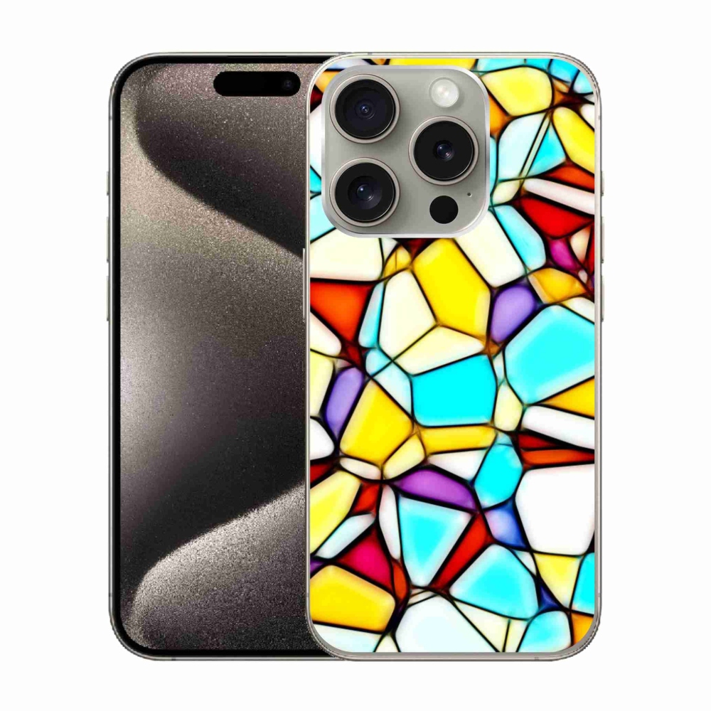 Gelový kryt mmCase na iPhone 15 Pro - abstraktní motiv 40