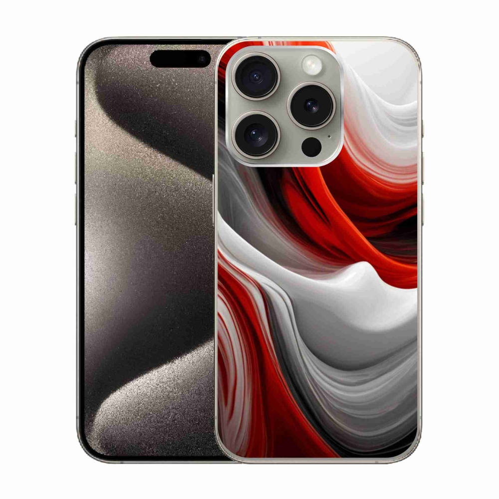 Gelový kryt mmCase na iPhone 15 Pro - abstraktní motiv 47