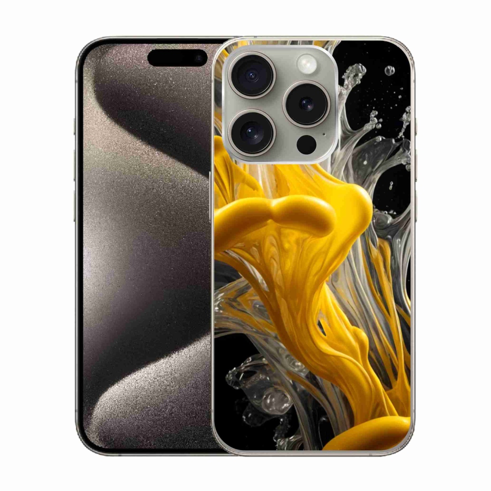 Gelový kryt mmCase na iPhone 15 Pro - abstraktní motiv 48