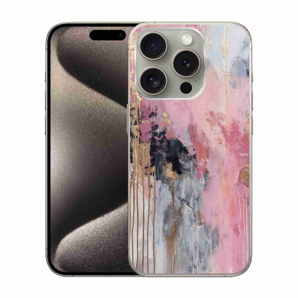 Gelový kryt mmCase na iPhone 15 Pro - abstraktní motiv 49