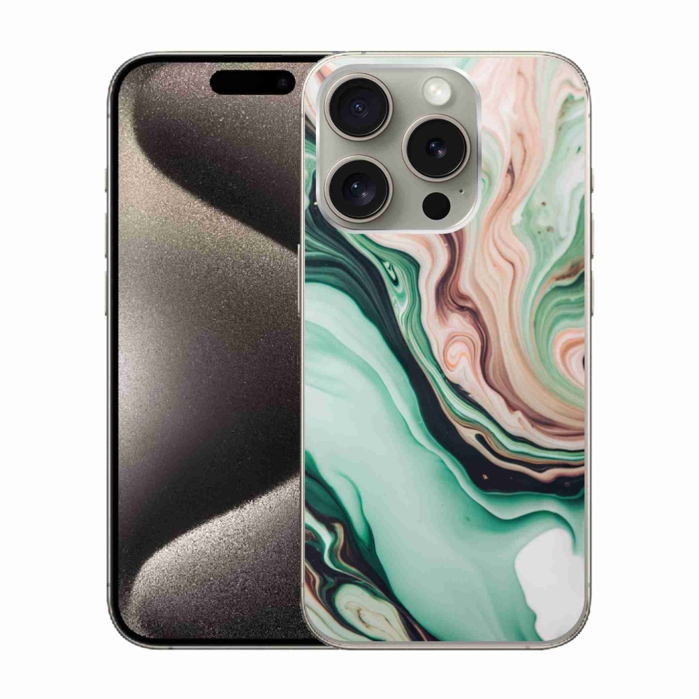 Gelový kryt mmCase na iPhone 15 Pro - abstraktní motiv 62