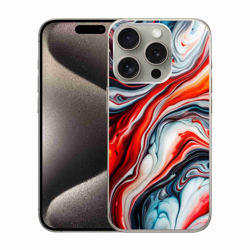 Gelový kryt mmCase na iPhone 15 Pro - abstraktní motiv 63