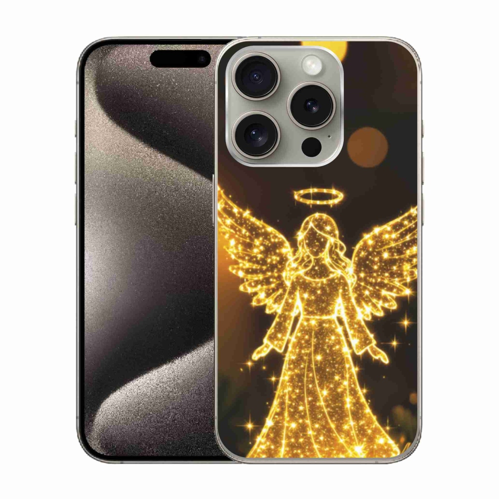 Gelový kryt mmCase na iPhone 15 Pro - anděl
