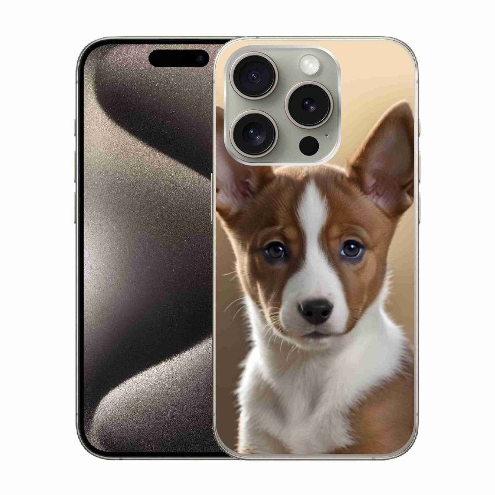 Gelový kryt mmCase na iPhone 15 Pro - basenji