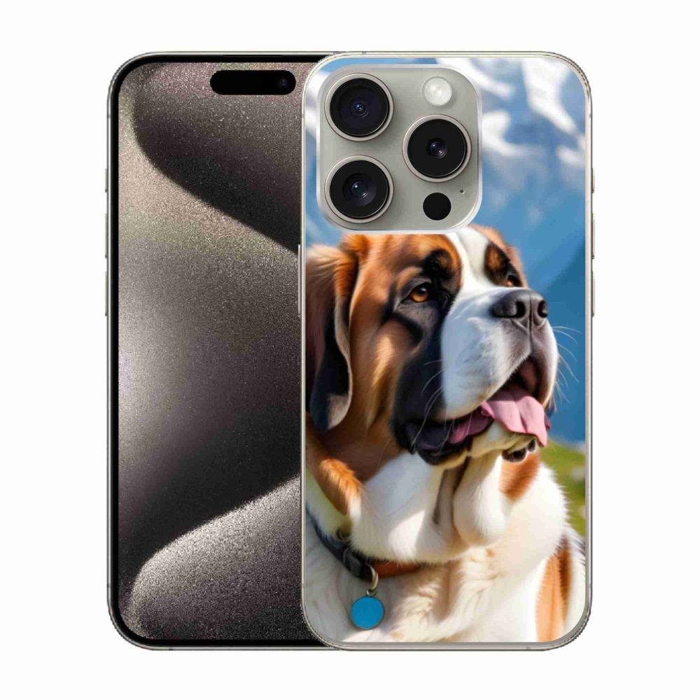 Gelový kryt mmCase na iPhone 15 Pro - bernardýn