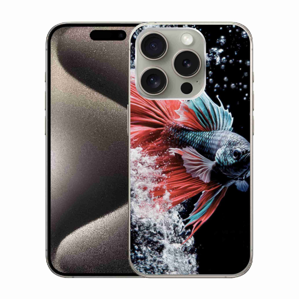 Gelový kryt mmCase na iPhone 15 Pro - bojovnice pestrá