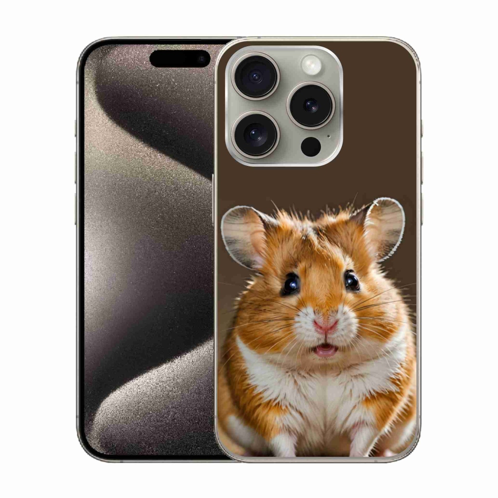 Gelový kryt mmCase na iPhone 15 Pro - křeček